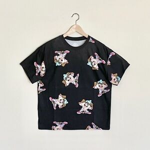 NEW Looney Tunes Hiphop Taz All Over Throwback Black T Shirt Adult size Large